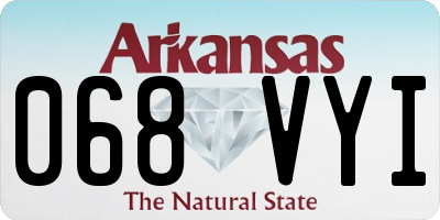 AR license plate 068VYI