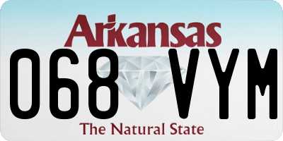 AR license plate 068VYM
