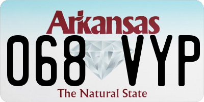AR license plate 068VYP
