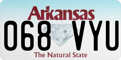 AR license plate 068VYU