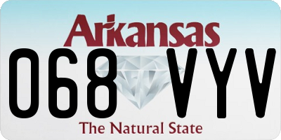 AR license plate 068VYV