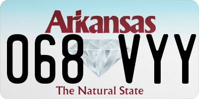 AR license plate 068VYY