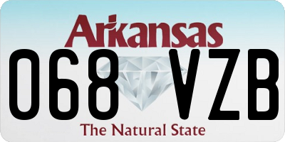 AR license plate 068VZB