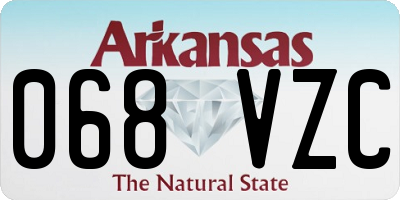 AR license plate 068VZC