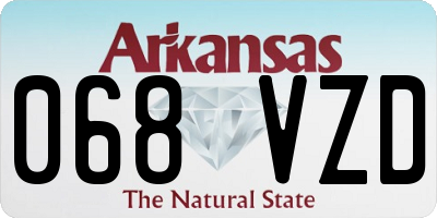 AR license plate 068VZD