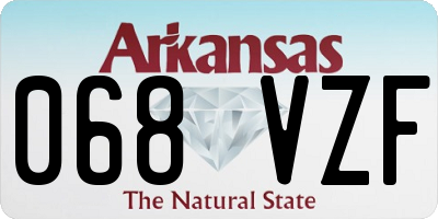 AR license plate 068VZF