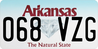 AR license plate 068VZG