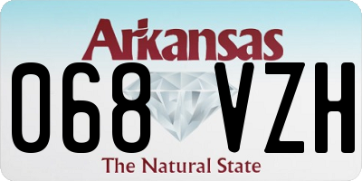 AR license plate 068VZH