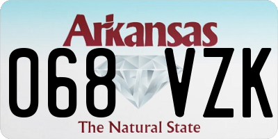 AR license plate 068VZK