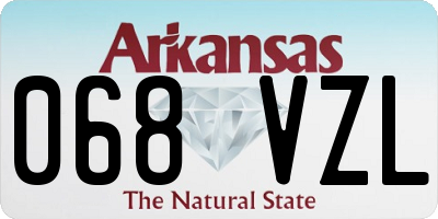 AR license plate 068VZL