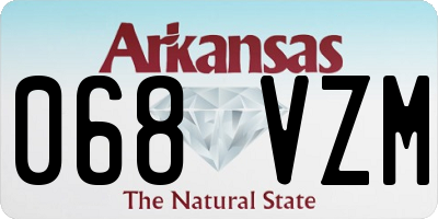 AR license plate 068VZM