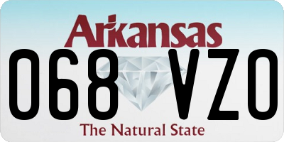AR license plate 068VZO