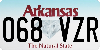 AR license plate 068VZR