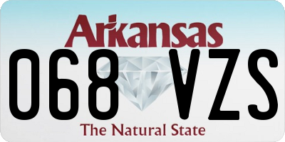 AR license plate 068VZS