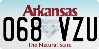 AR license plate 068VZU