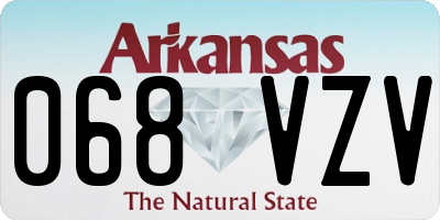 AR license plate 068VZV