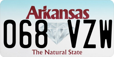 AR license plate 068VZW