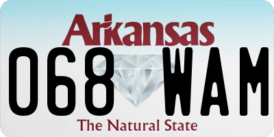 AR license plate 068WAM
