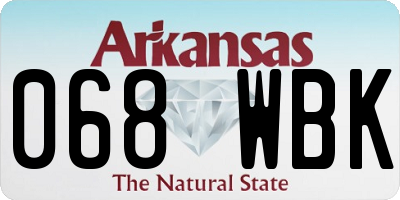 AR license plate 068WBK