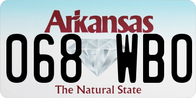 AR license plate 068WBO