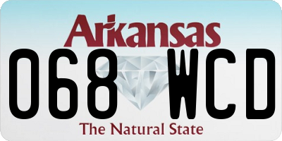 AR license plate 068WCD