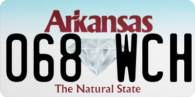 AR license plate 068WCH