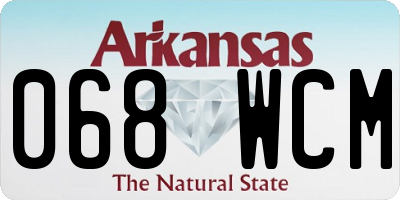 AR license plate 068WCM