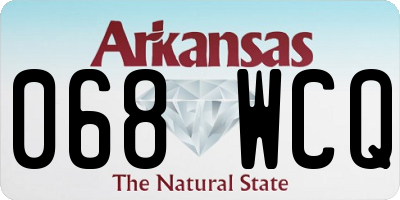 AR license plate 068WCQ