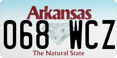 AR license plate 068WCZ