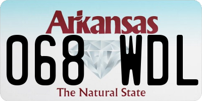 AR license plate 068WDL