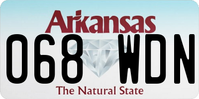 AR license plate 068WDN