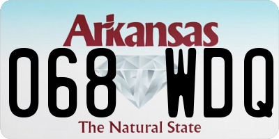 AR license plate 068WDQ