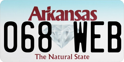 AR license plate 068WEB