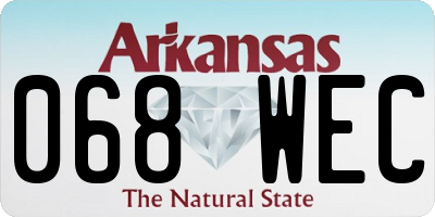 AR license plate 068WEC