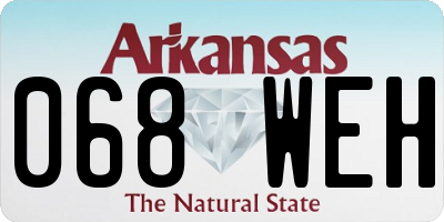 AR license plate 068WEH