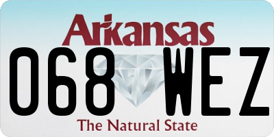 AR license plate 068WEZ