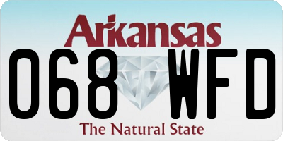 AR license plate 068WFD