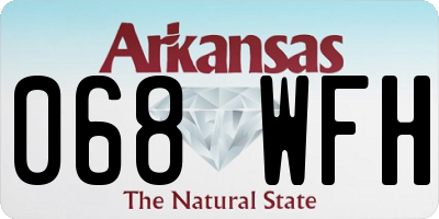 AR license plate 068WFH