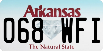 AR license plate 068WFI