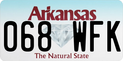 AR license plate 068WFK