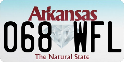 AR license plate 068WFL