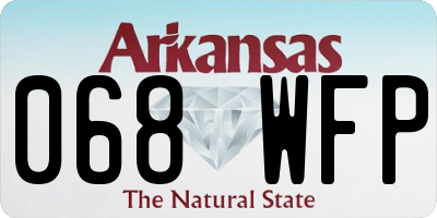 AR license plate 068WFP