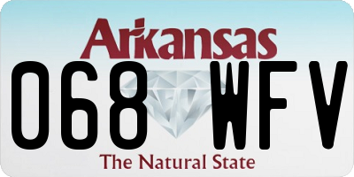 AR license plate 068WFV