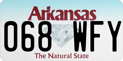 AR license plate 068WFY