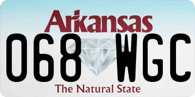 AR license plate 068WGC