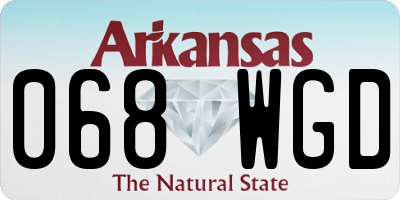 AR license plate 068WGD