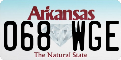 AR license plate 068WGE
