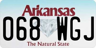 AR license plate 068WGJ