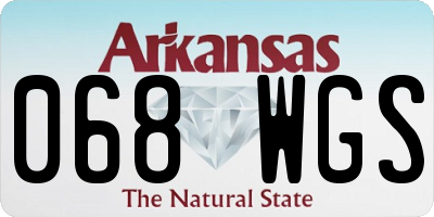 AR license plate 068WGS