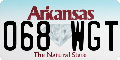AR license plate 068WGT